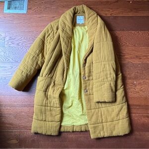 Madewell Yellow Quilted Puffer Jacket